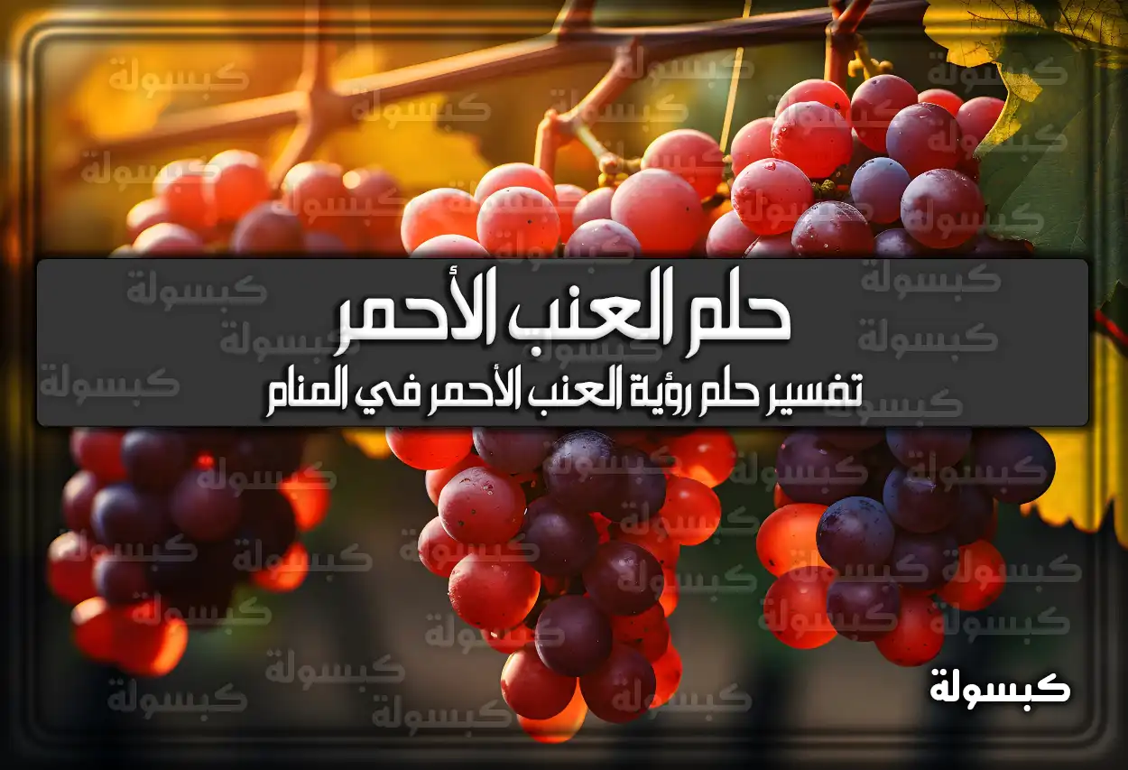 تفسير حلم رؤية العنب الأحمر في المنام
