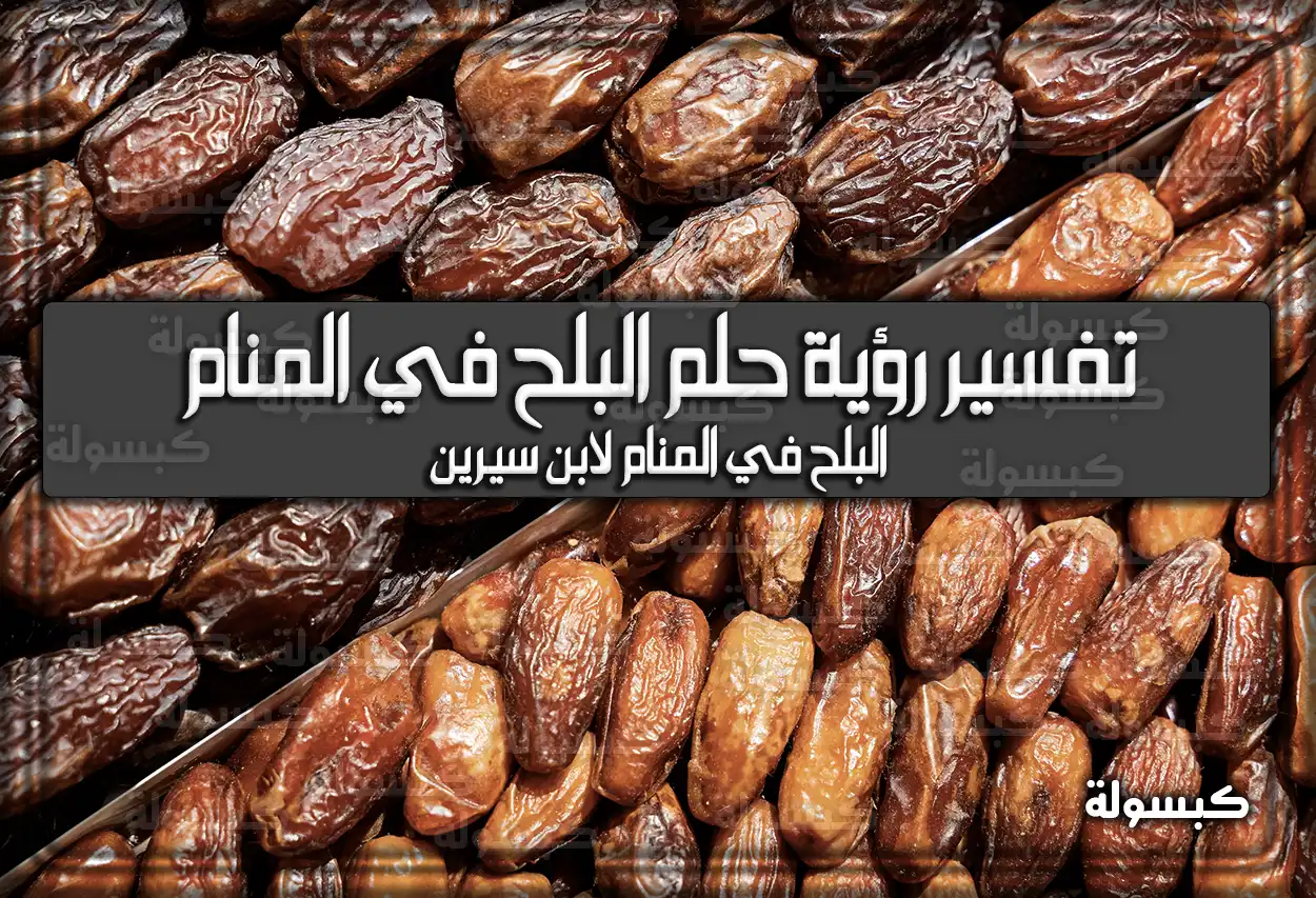 تفسير رؤية حلم البلح في المنام