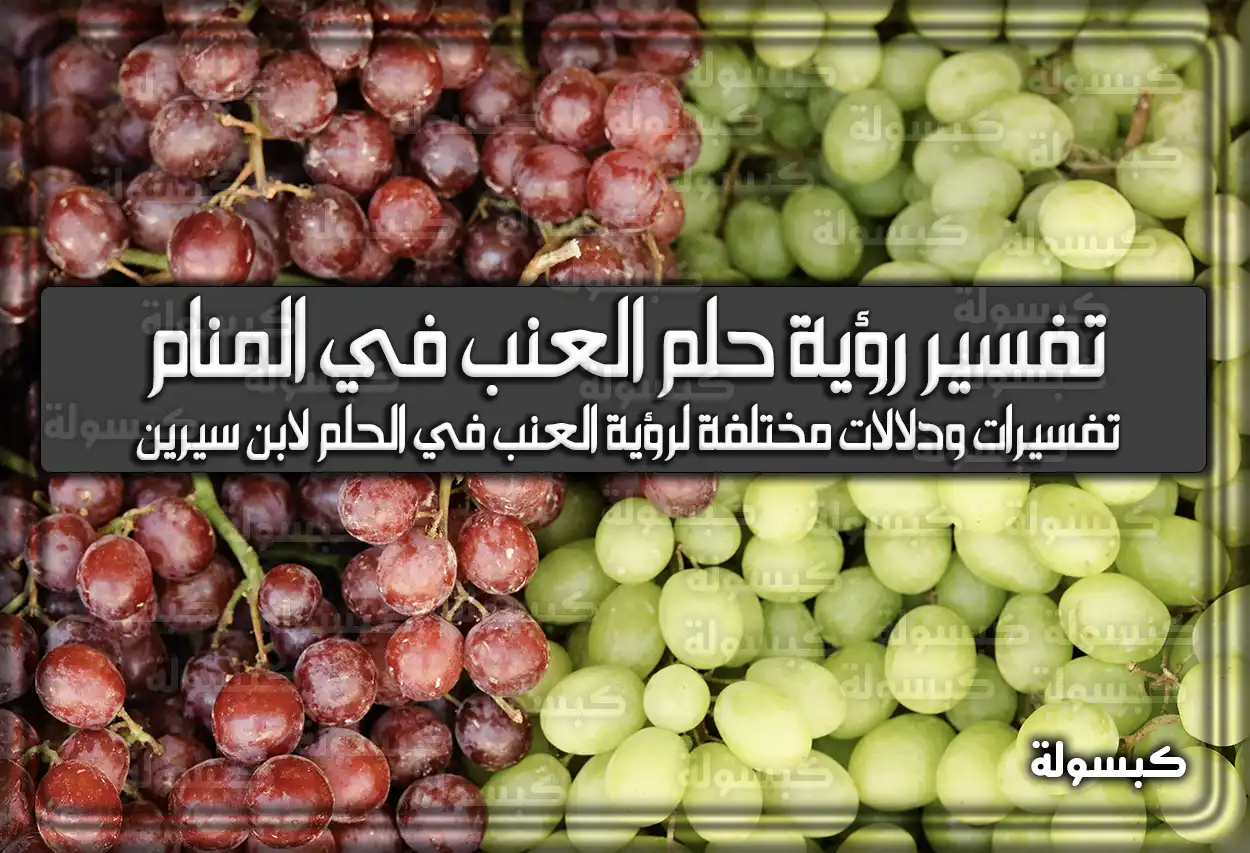 تفسير رؤية حلم العنب في المنام