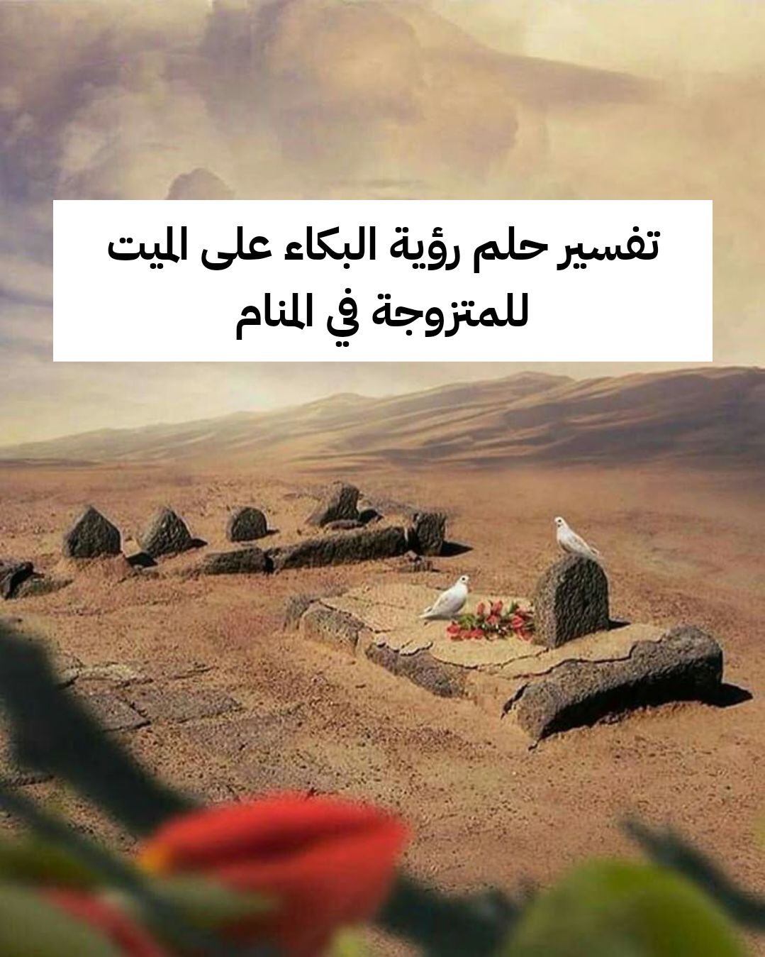 تفسير حلم رؤية البكاء على الميت للمتزوجة في المنام