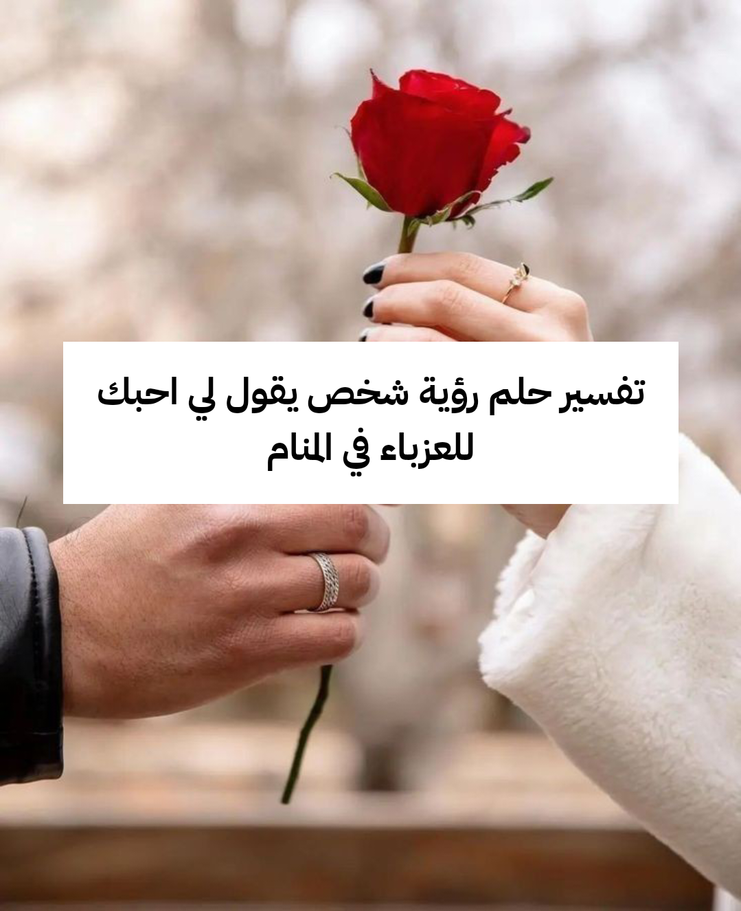 تفسير حلم رؤية شخص يقول لي احبك للعزباء في المنام