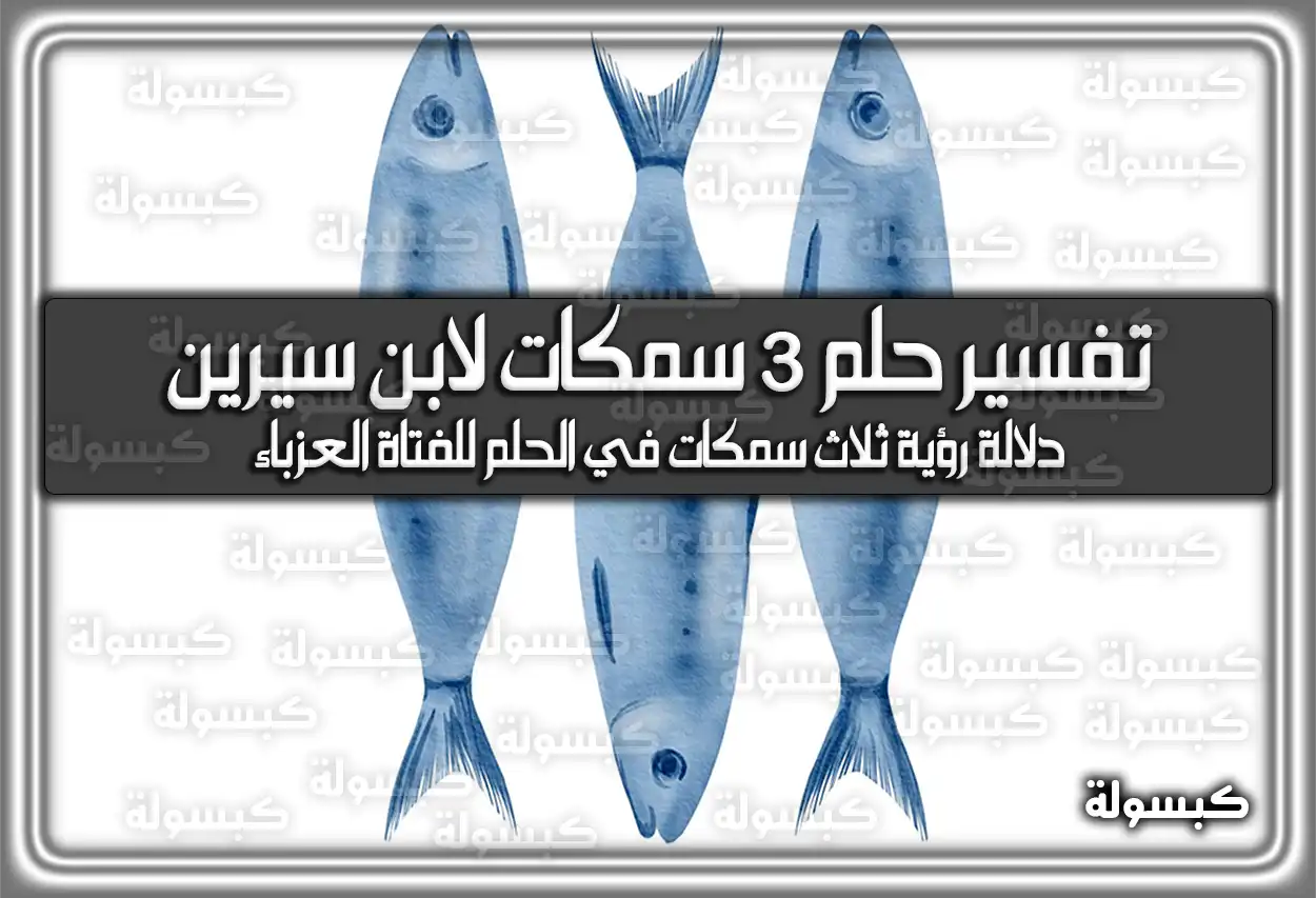 تفسير حلم رؤية 3 سمكات لابن سيرين في المنام