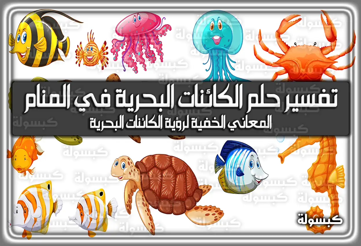 تفسير حلم رؤية الكائنات البحرية في المنام