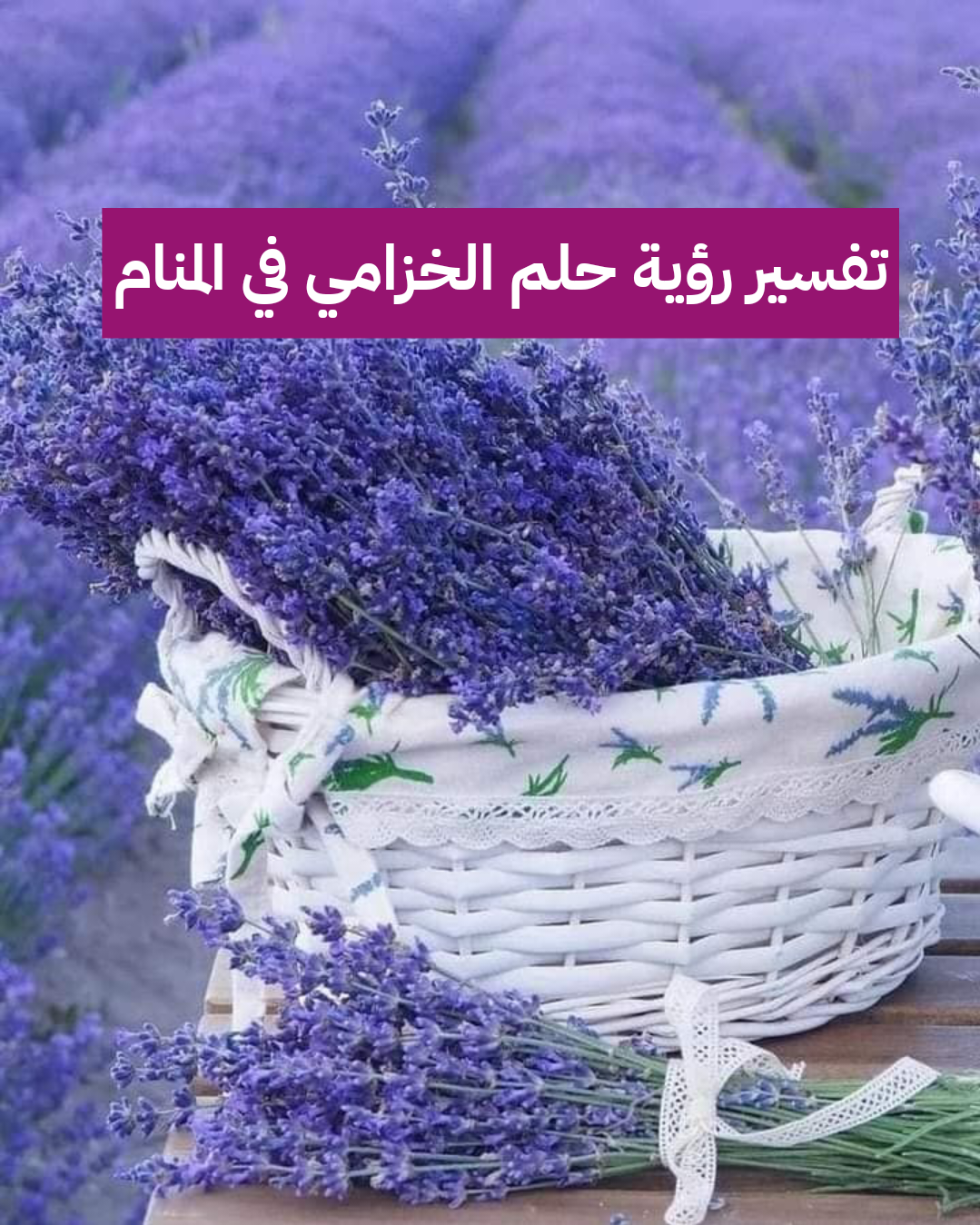 تفسير رؤية حلم الخزامي في المنام