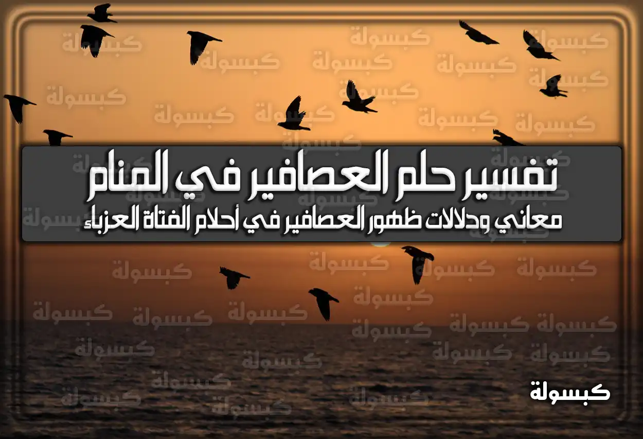 تفسير حلم رؤية العصافير في المنام للعزباء والمتزوجة