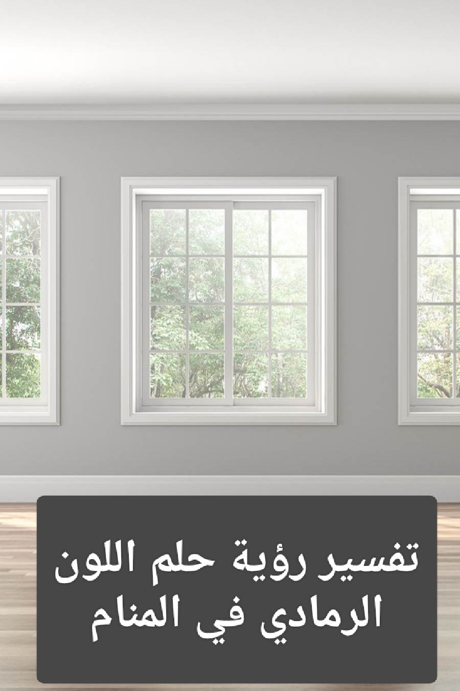 تفسير رؤية حلم اللون الرمادي في المنام