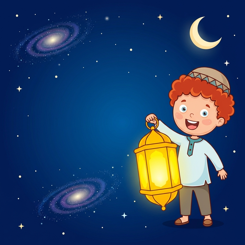 قالب تصميم رمضان أحلى مع - شكل 3