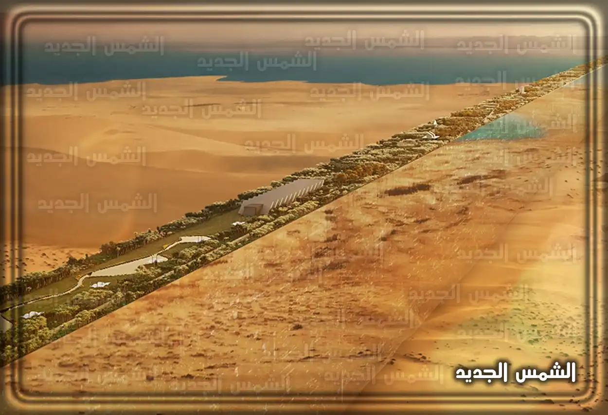 مشهد يوضح التطور العمراني في نيوم