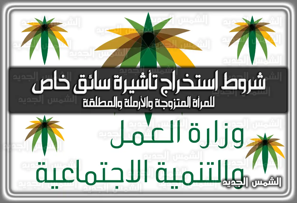 شروط استخراج تأشيرة سائق خاص للمرأة المتزوجة والأرملة والمطلقة