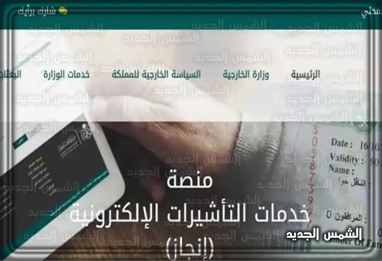 شخص يدفع رسوم التأشيرة عبر الإنترنت