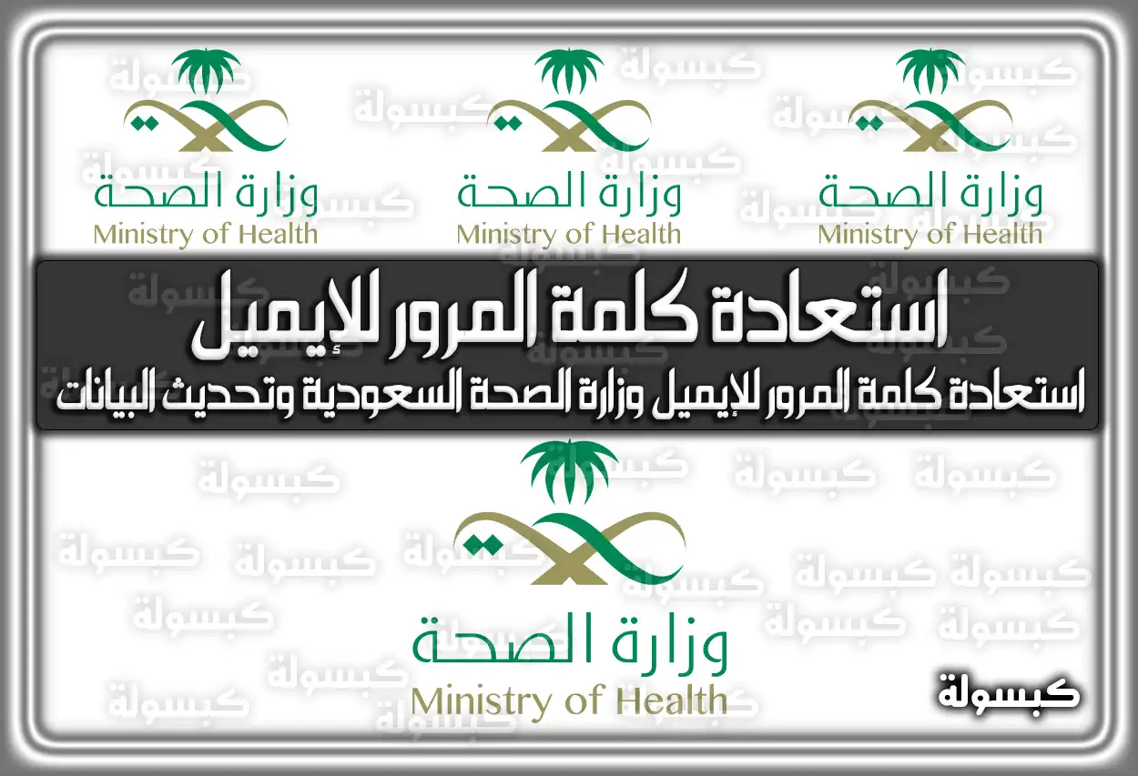 خطوات استعادة كلمة المرور للإيميل وزارة الصحة السعودية وتحديث البيانات