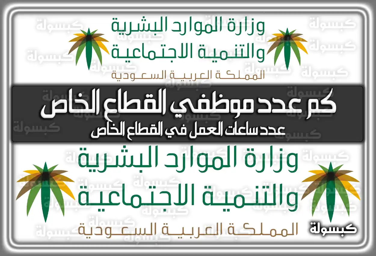 كم عدد موظفي القطاع الخاص في السعودية