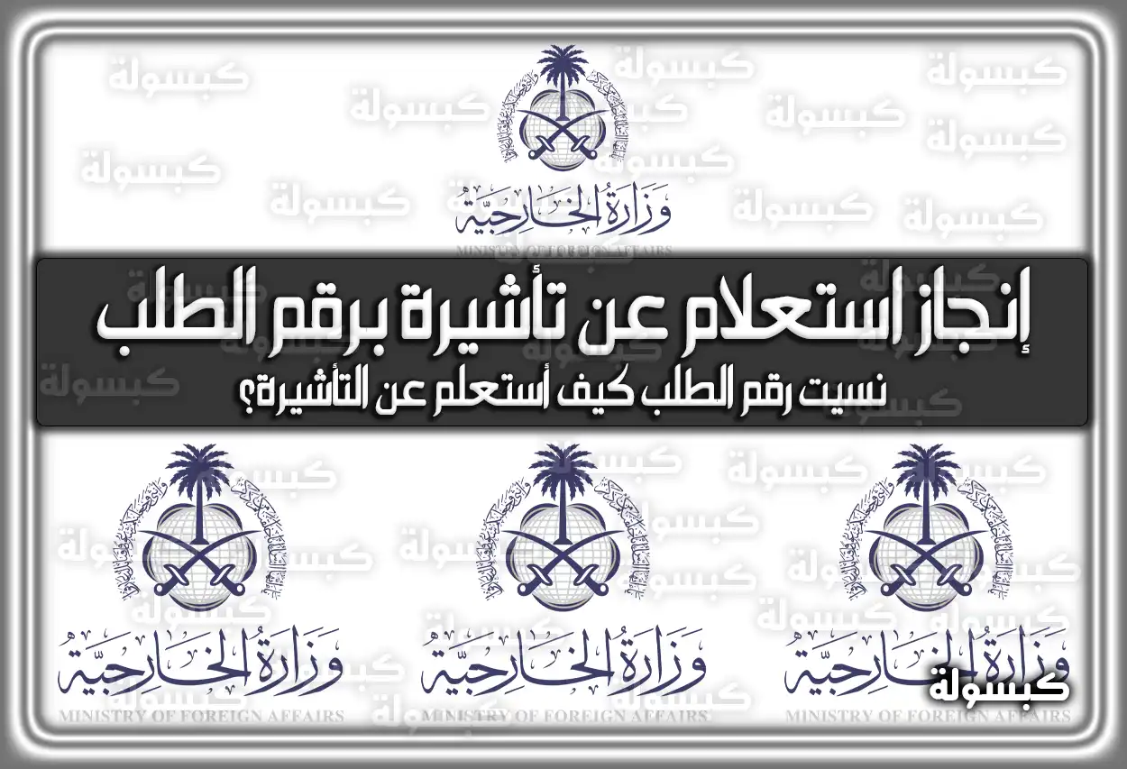 إنجاز استعلام عن تأشيرة برقم الطلب