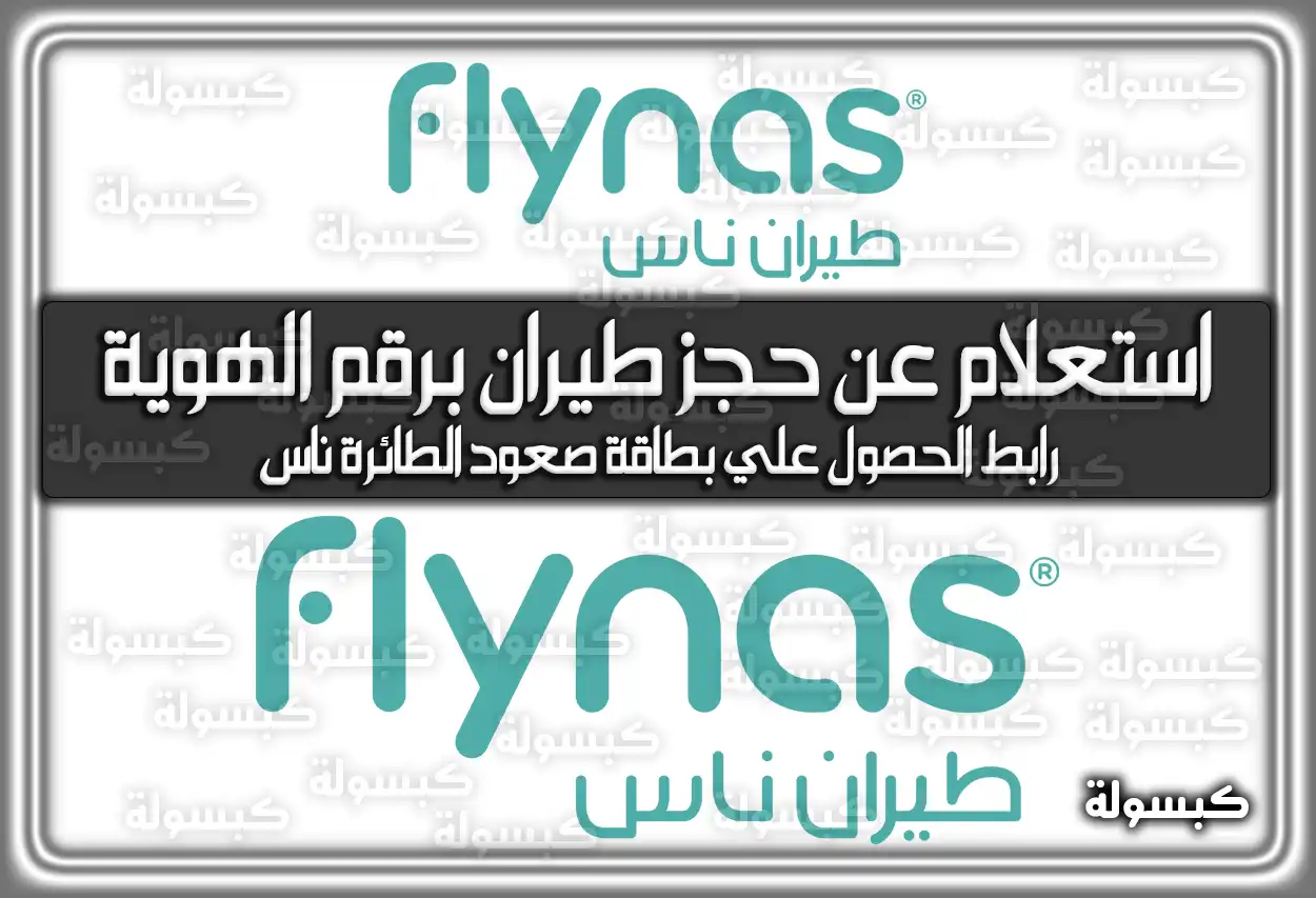 استعلام عن حجز طيران برقم الهوية ناس .. رابط الحصول علي بطاقة صعود الطائرة ناس