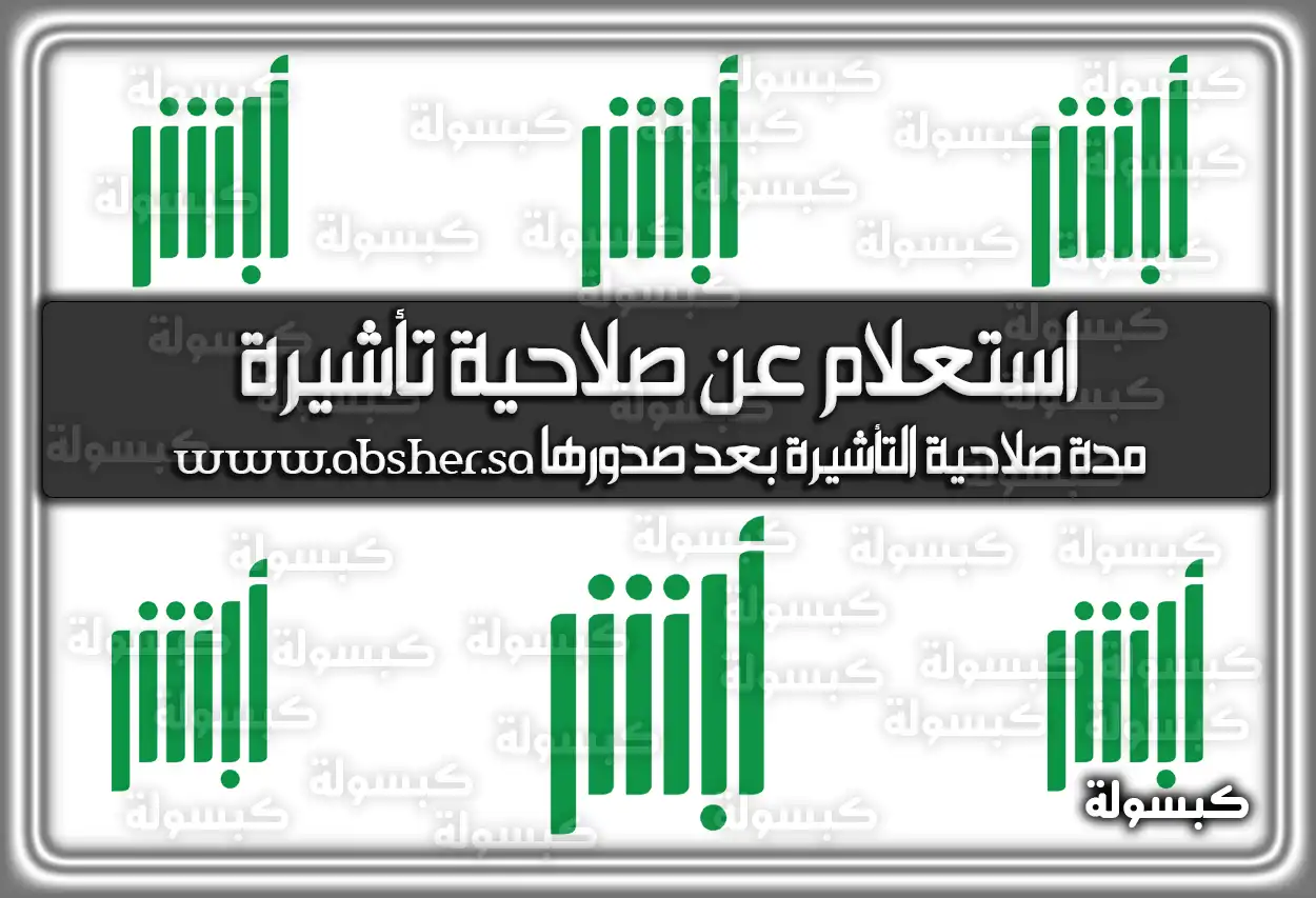 استعلام عن صلاحية تأشيرة عبر ابشر absher.sa