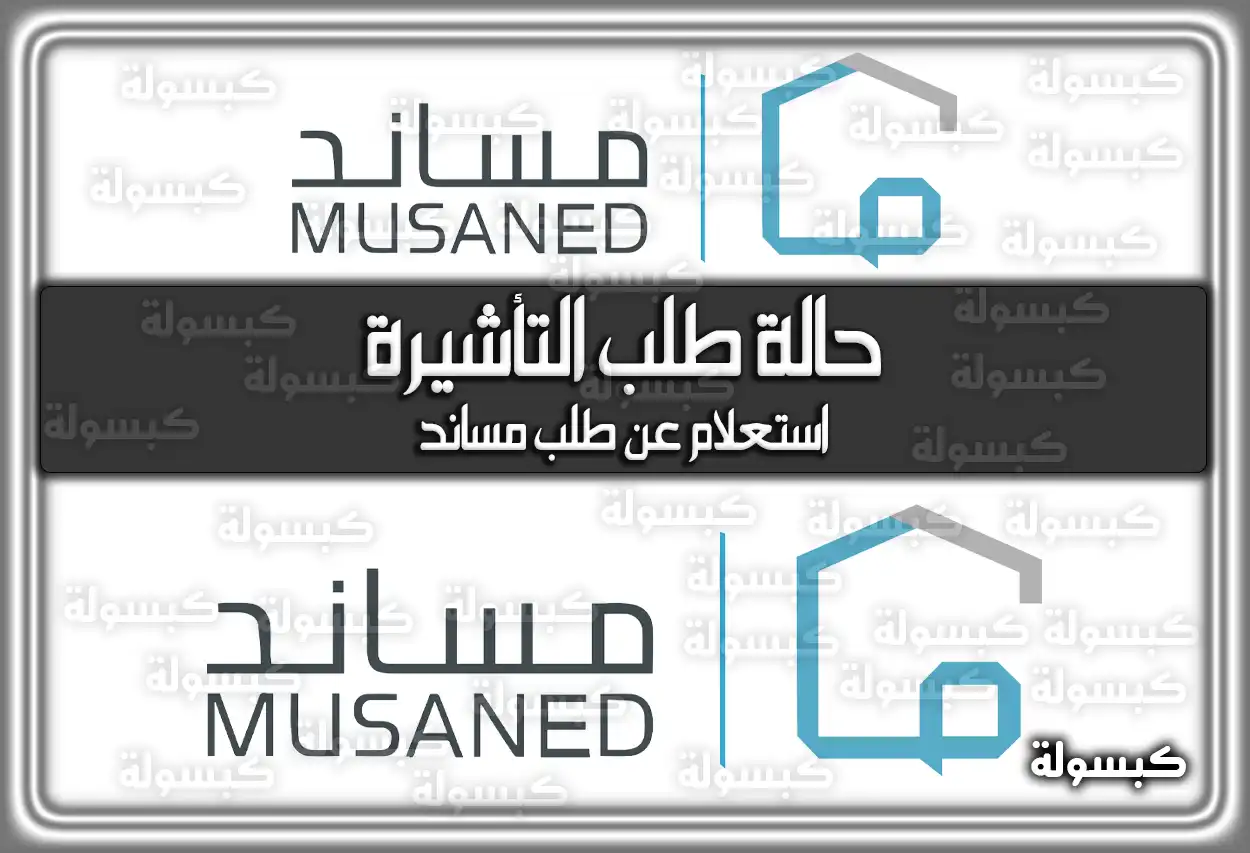 استعلام عن طلب مساند حالة طلب التأشيرة