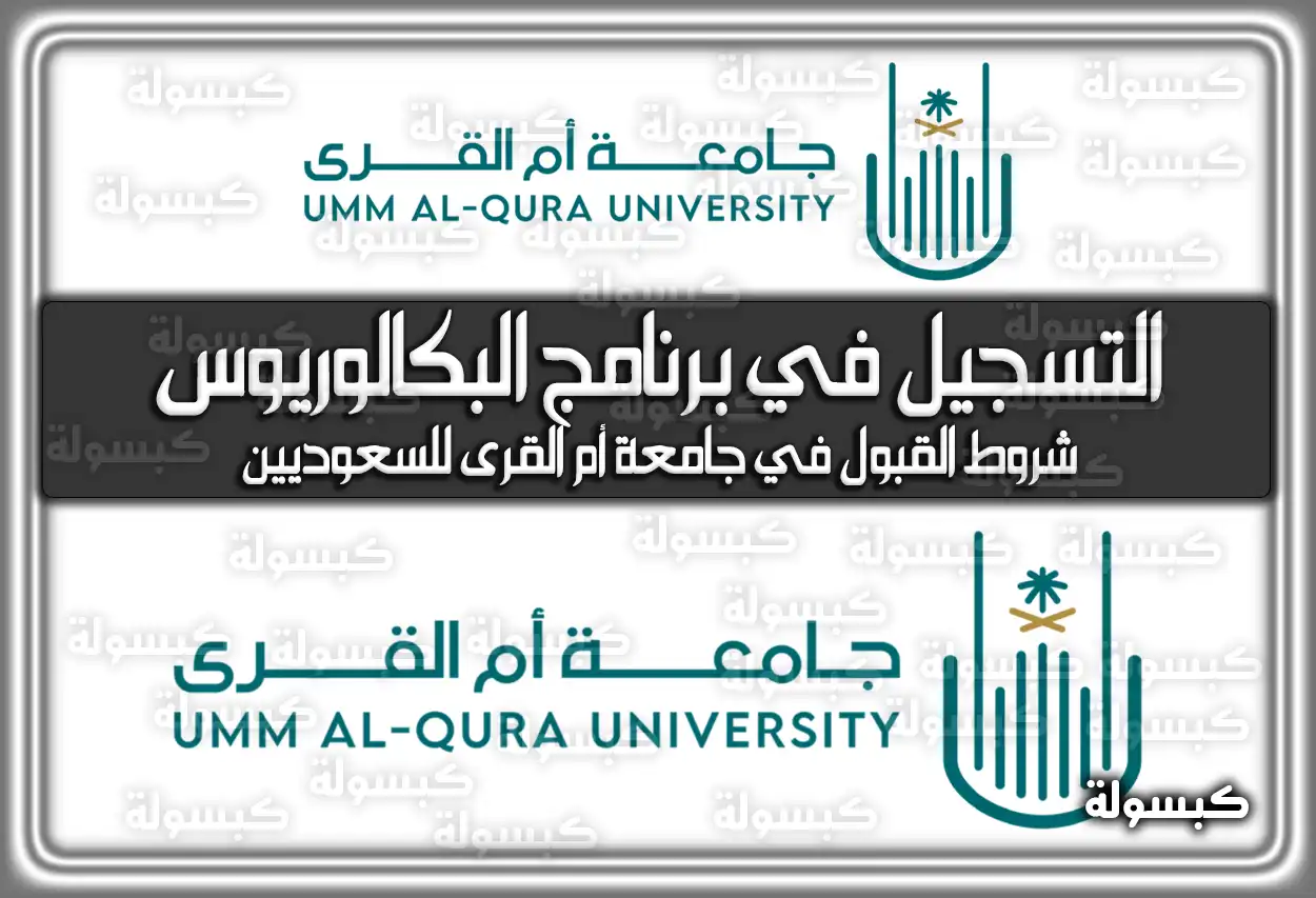 التسجيل في برنامج البكالوريوس جامعة أم القرى