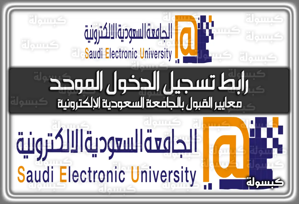 الجامعة السعودية الالكترونية .. رابط تسجيل الدخول الموحد sso.seu.edu.sa مباشر