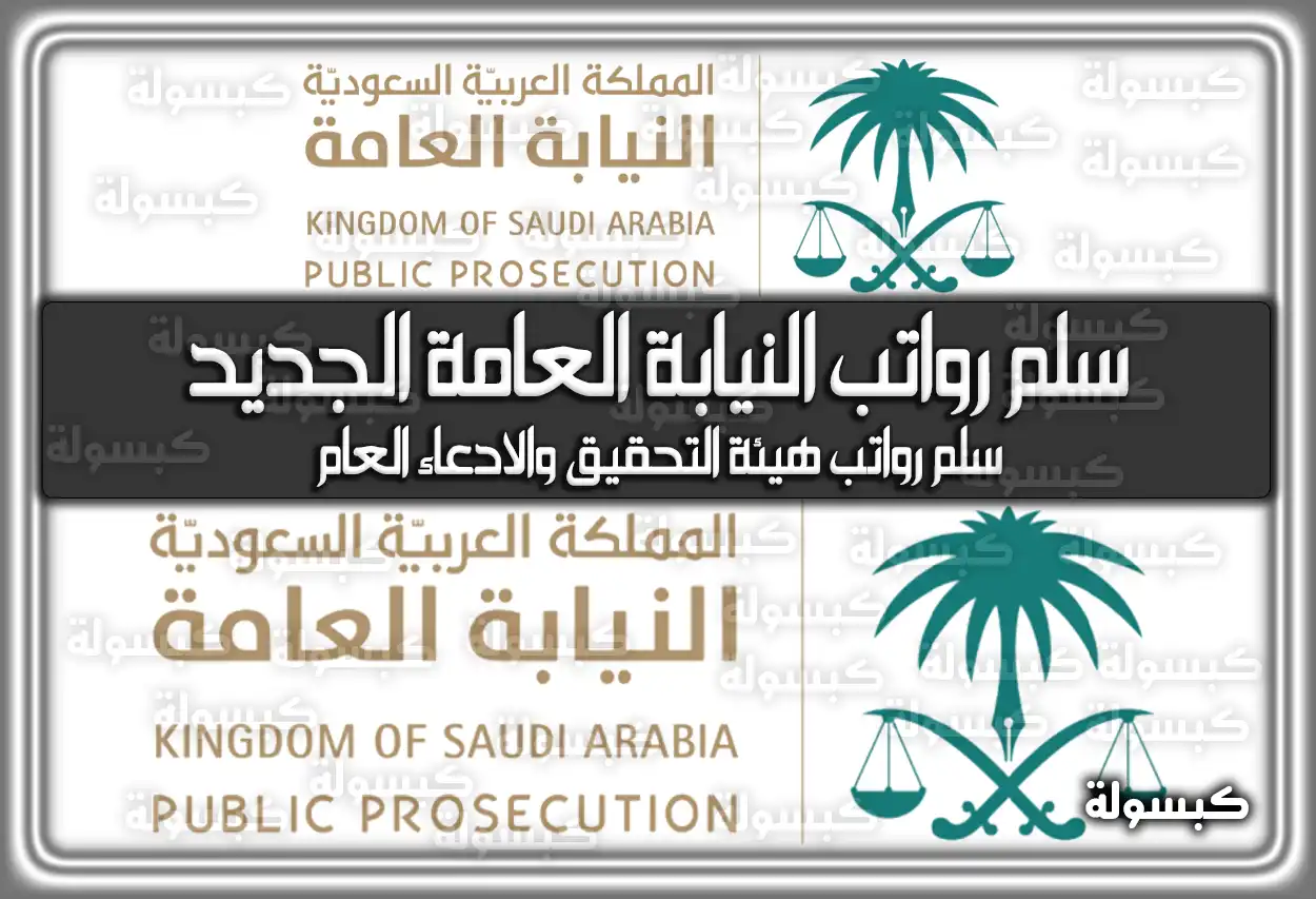 سلم رواتب النيابة العامة الجديد 1447 – 2026 .. هُنا رواتب النيابة العامة كاتب الضبط