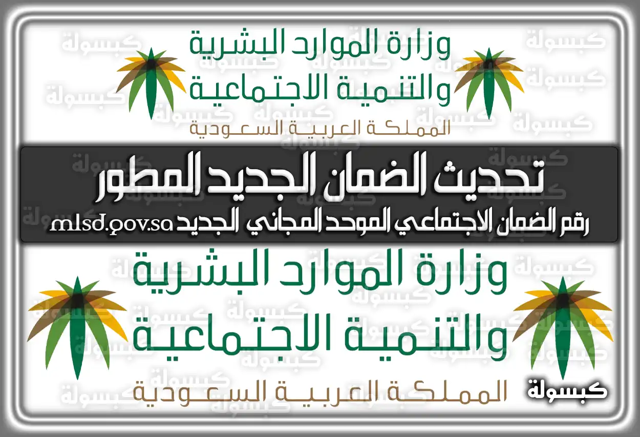 طريقة تحديث الضمان الاجتماعي الجديد المطور