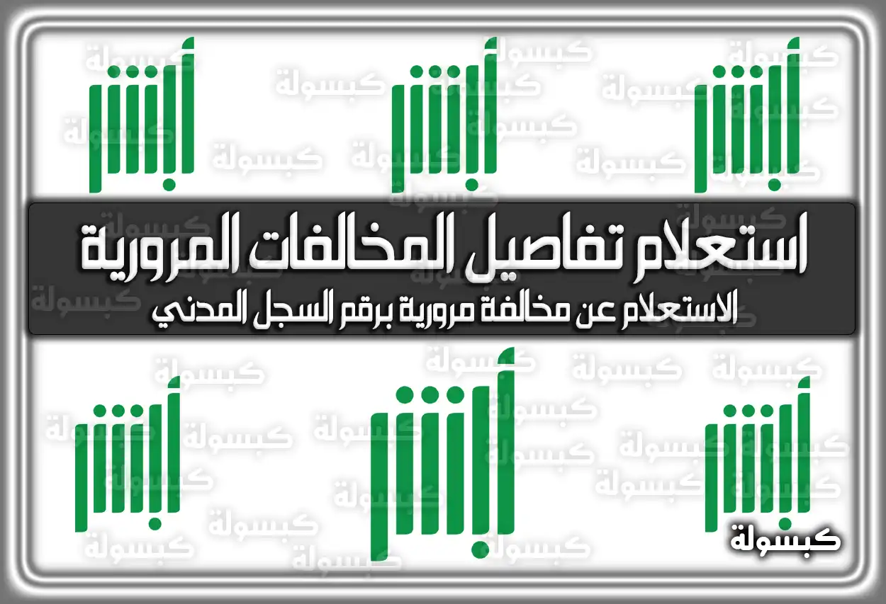 الاستعلام عن تفاصيل المخالفات المرورية