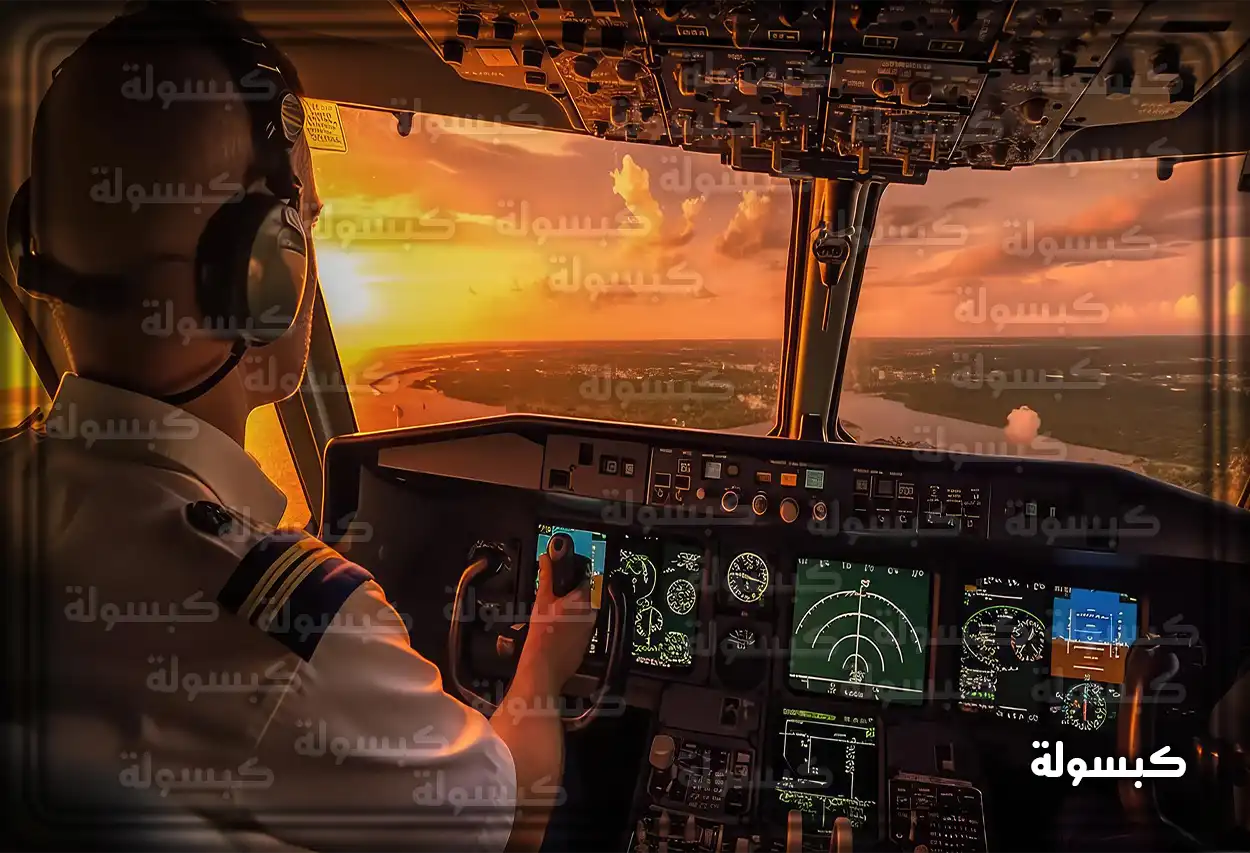 صورة مقربة لطيار حربي سعودي