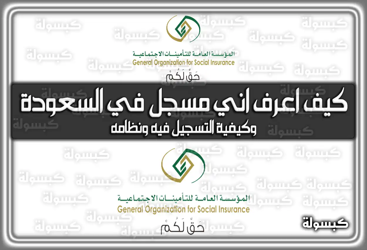 كيف اعرف اني مسجل في السعودة وكيفية التسجيل فيه ونظامه