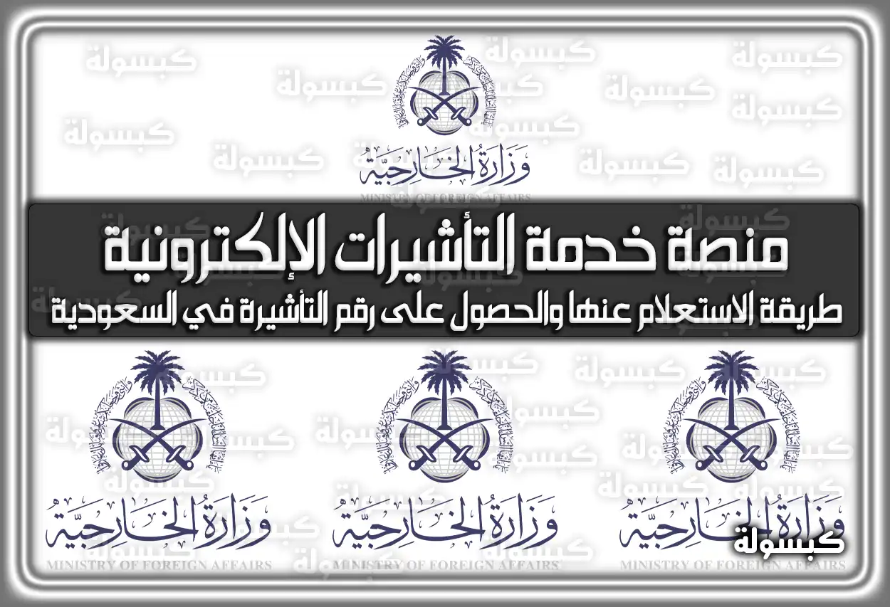 منصة خدمة التأشيرات الإلكترونية وطريقة الاستعلام عنها والحصول على رقم التأشيرة في السعودية
