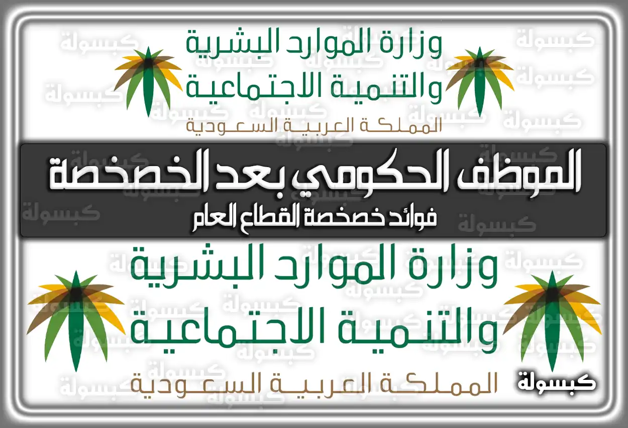 الموظف الحكومي بعد الخصخصة في السعودية