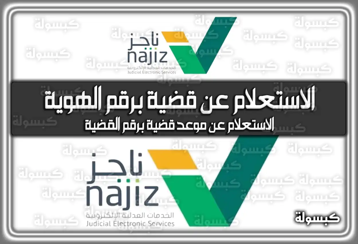 رابط ناجز الاستعلام عن قضية برقم الهوية السعودية