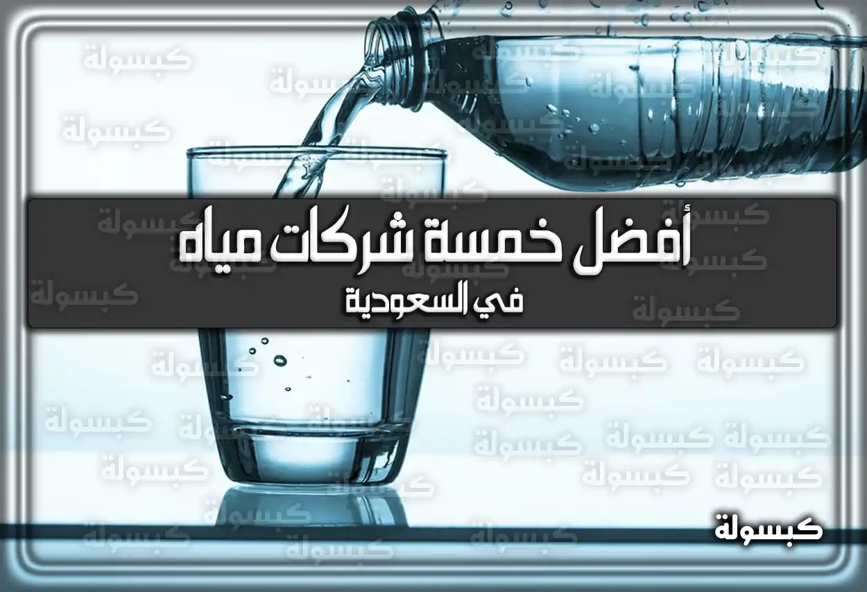 أفضل خمسة شركات مياه في السعودية