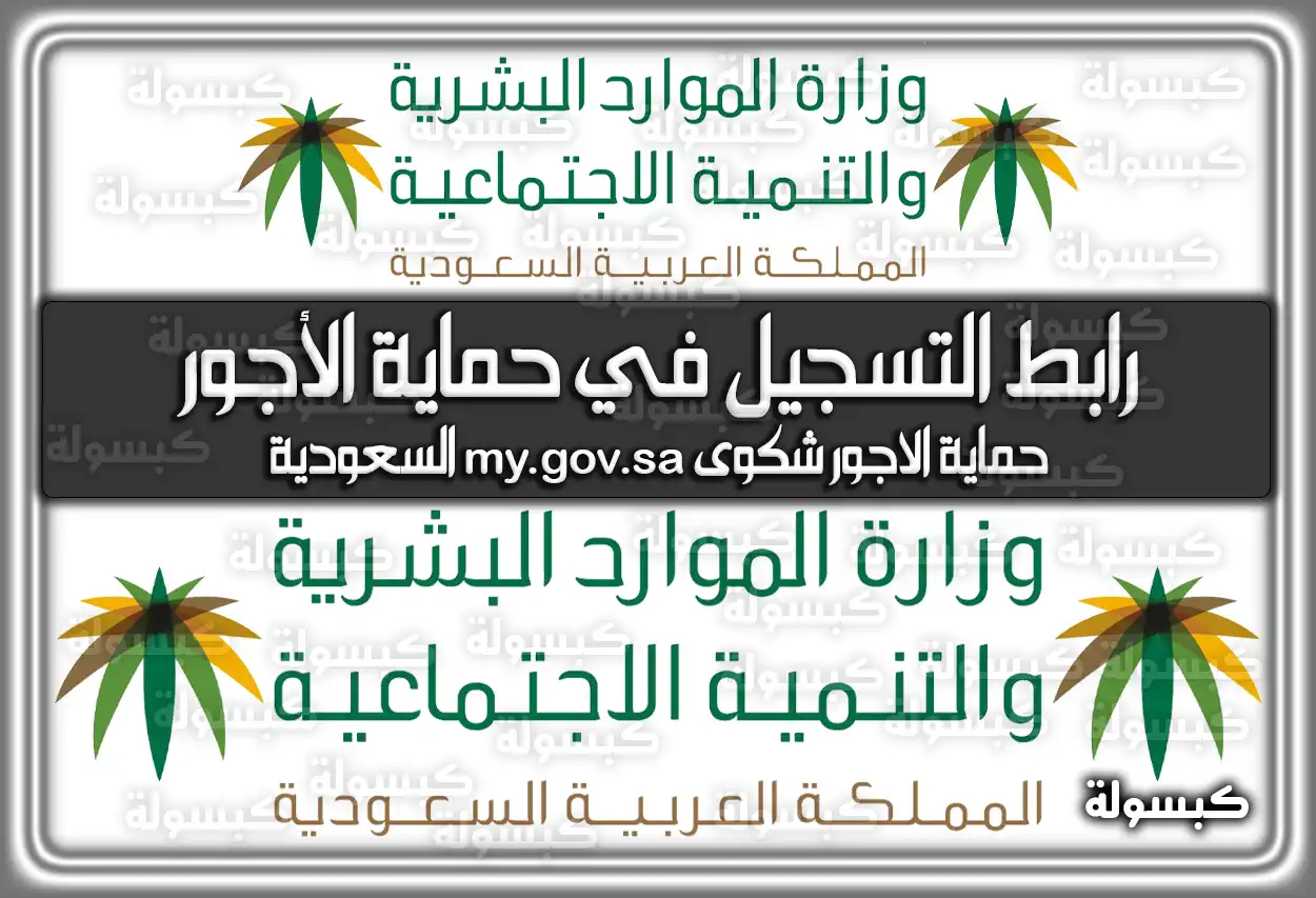 رابط التسجيل في حماية الأجور .. حماية الاجور شكوى my.gov.sa السعودية