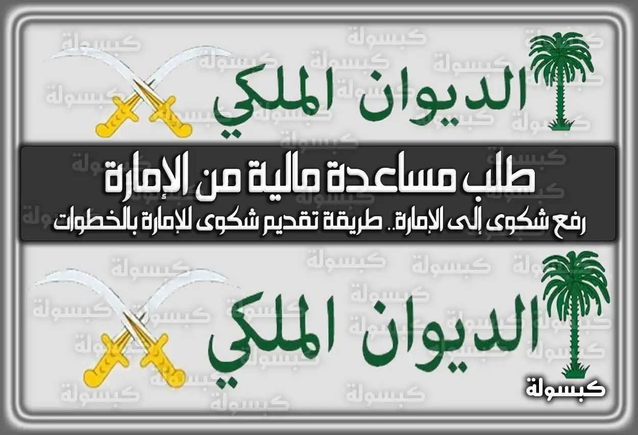 طلب مساعدة مالية من الإمارة السعودية