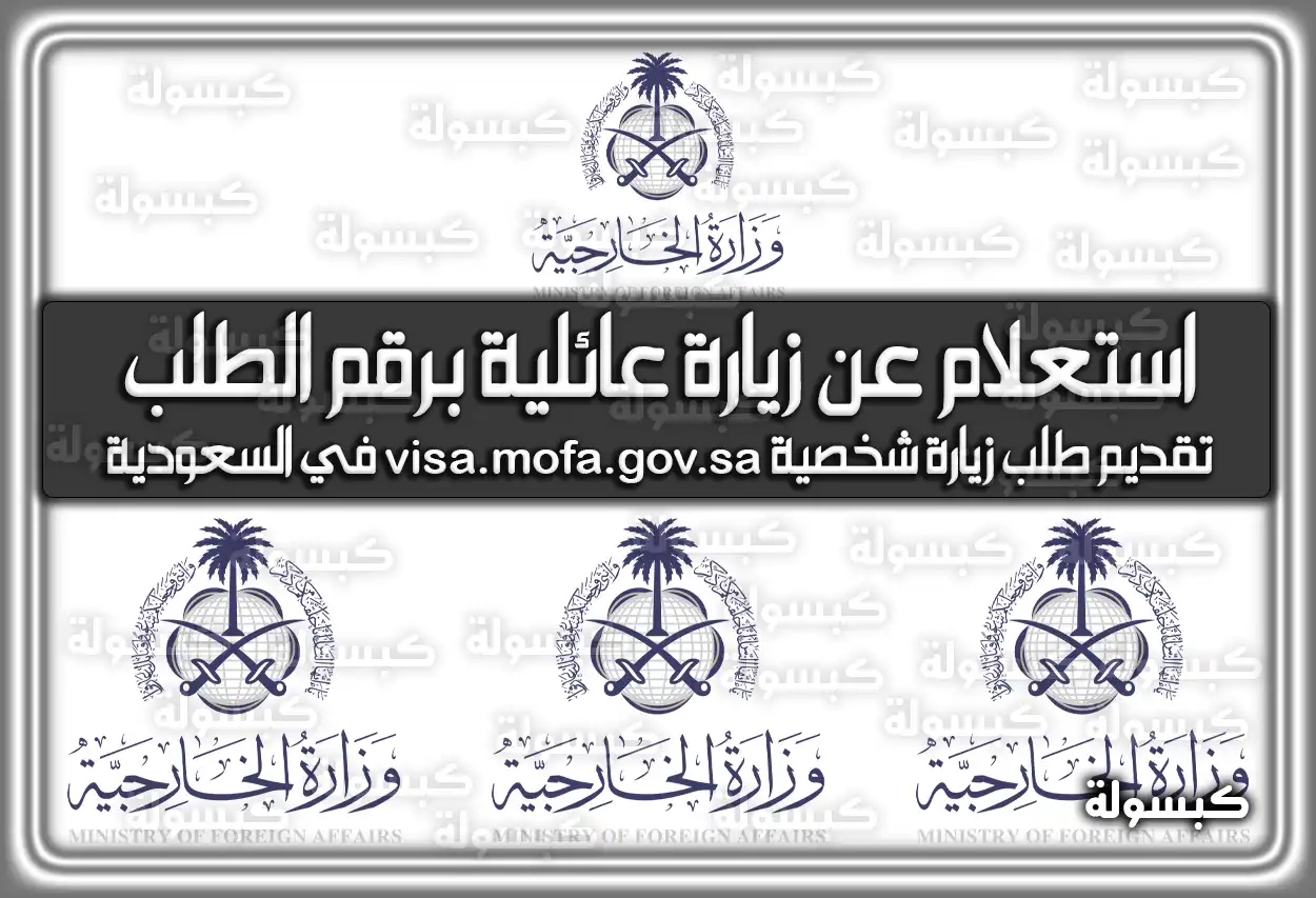 استعلام عن زيارة عائلية برقم الطلب .. تقديم طلب زيارة شخصية visa.mofa.gov.sa في السعودية