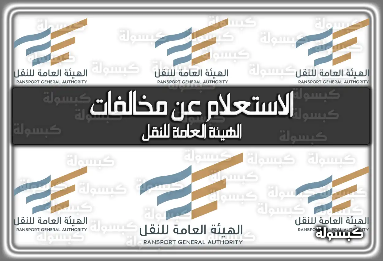 رابط الاستعلام عن مخالفات الهيئة العامة للنقل mot.gov.sa في السعودية