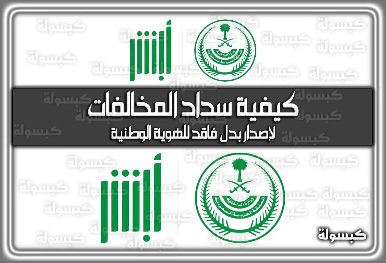 كيفية سداد المخالفات لإصدار بدل فاقد للهوية الوطنية