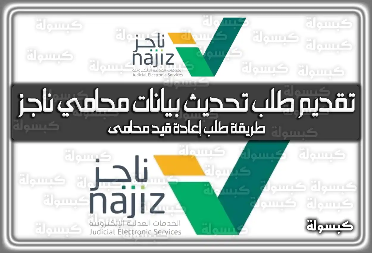 بالشروط والخطوات.. تقديم طلب تحديث بيانات محامي ناجز