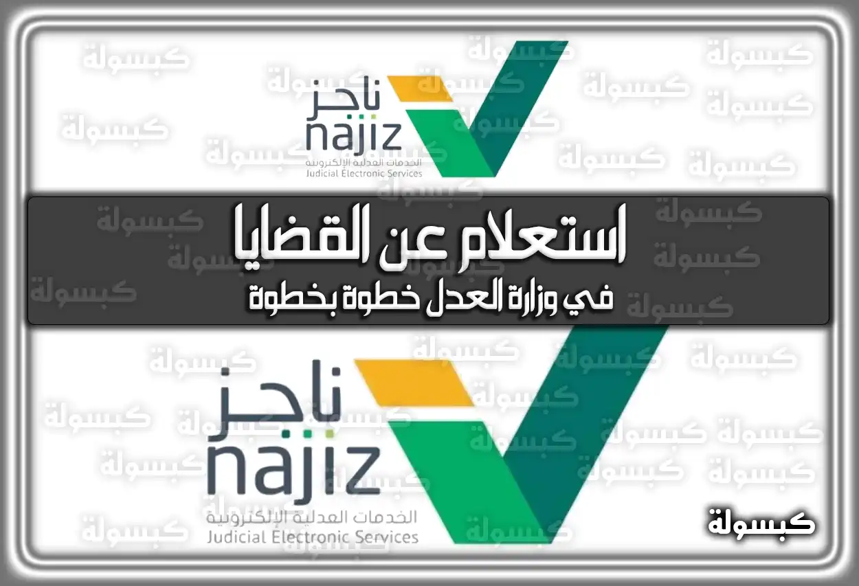 استعلام عن القضايا وزارة العدل بالخطوات