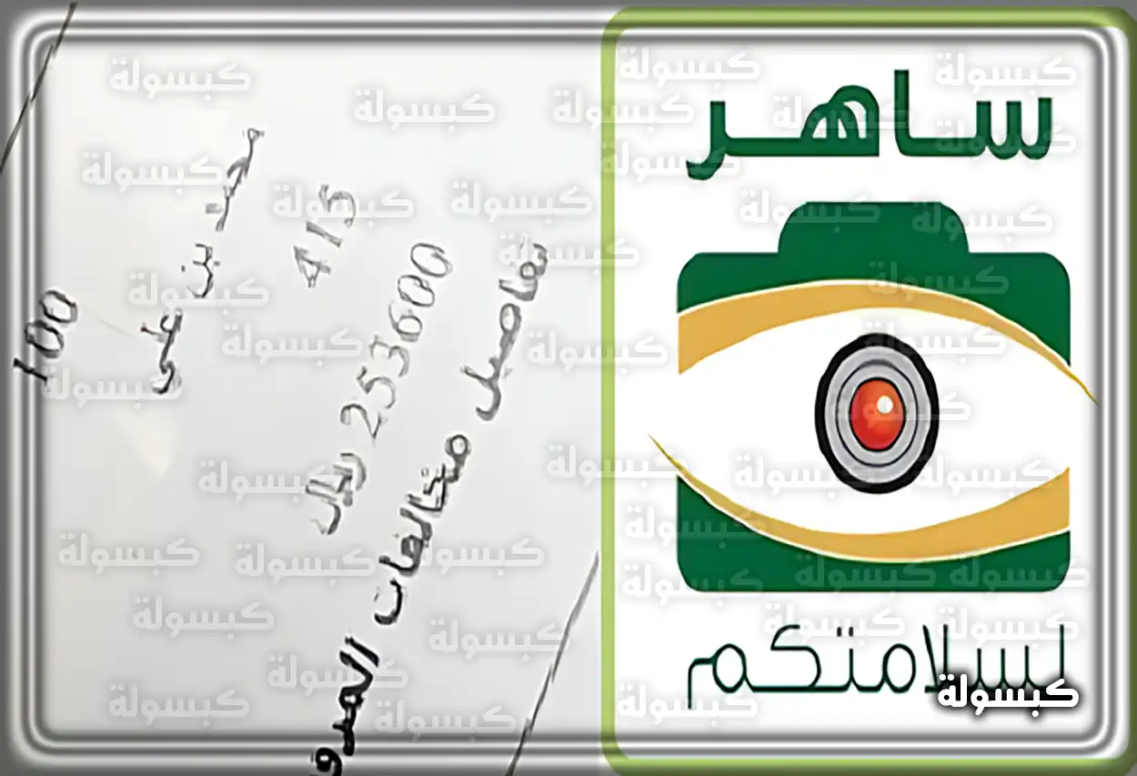 شخص يستخدم الحاسوب لتقديم طلب تحويل مخالفة ساهر عبر منصة ناجز