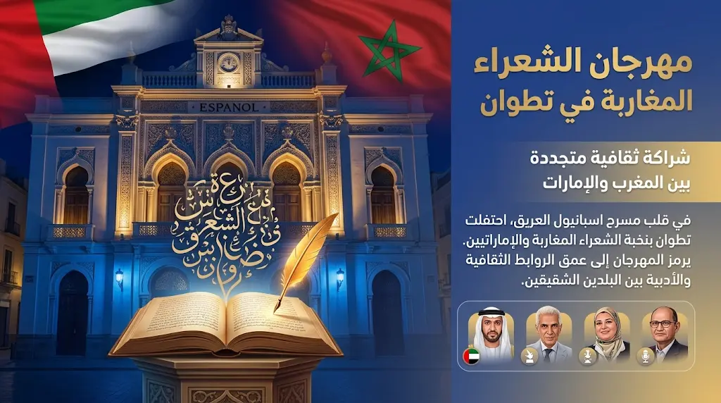 انطلاق فعاليات الدورة السابعة من مهرجان الشعراء المغاربة في تطوان برعاية حاكم الشارقة والعاهل المغربي