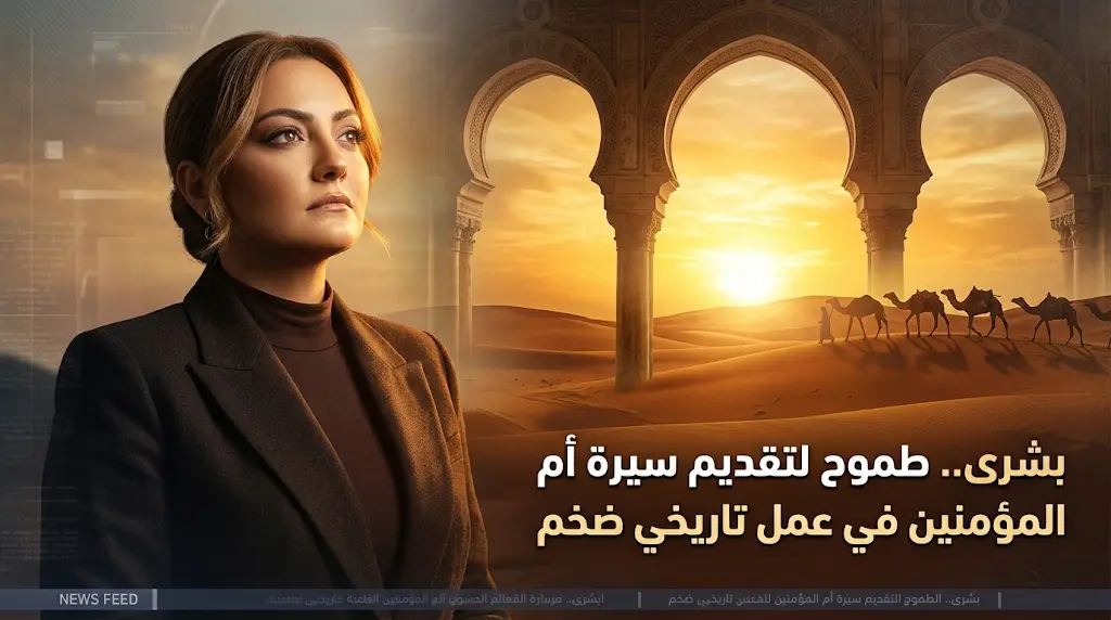 بشرى تجدد أمنيتها الفنية بتقديم السيرة الذاتية للسيدة خديجة بنت خويلد في عمل درامي ضخم