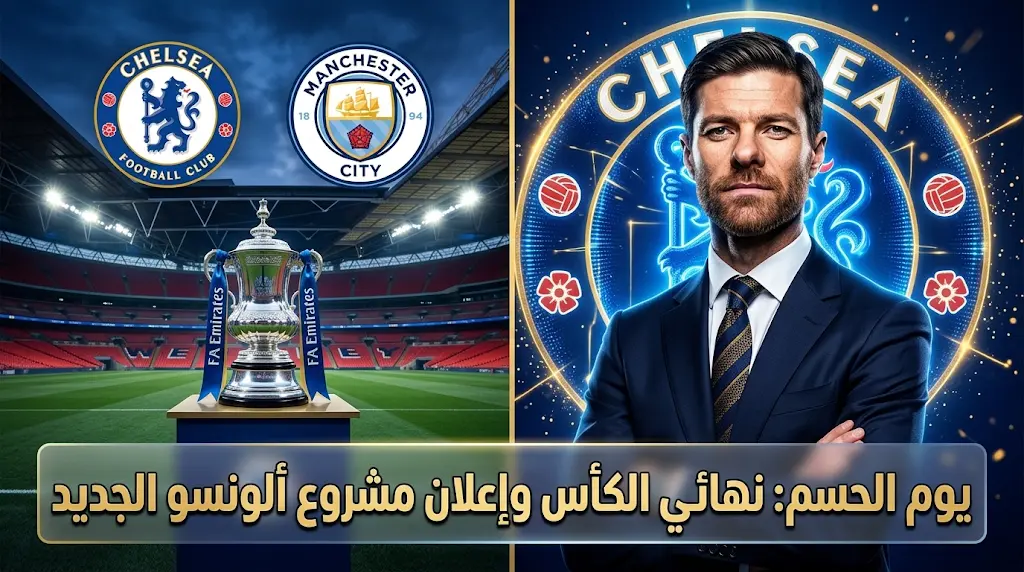 تشيلسي يقترب من إعلان تشابي ألونسو مدرباً جديداً عقب نهائي كأس الاتحاد الإنجليزي ضد مانشستر سيتي