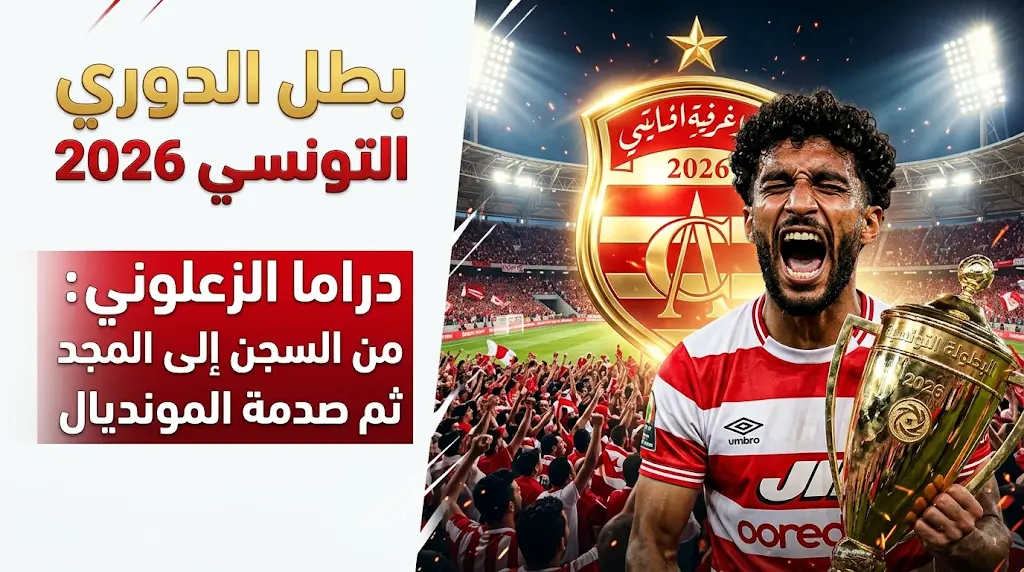 صدمة استبعاد غيث الزعلوني من قائمة تونس لمونديال 2026 بعد قيادة النادي الإفريقي للقب الدوري التونسي