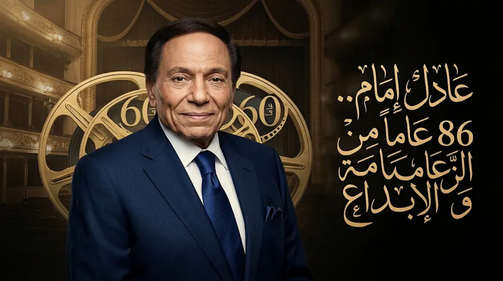 عادل إمام يتم عامه السادس والثمانين وسط احتفاء فني بمسيرة إبداعية تجاوزت ستة عقود