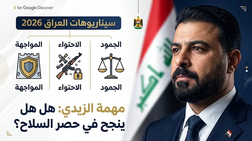 مهمة الزيدي في تفكيك دولة المليشيات وحصر السلاح تواجه سيناريوهات المواجهة المفتوحة والضغوط الدولية في عام 2026