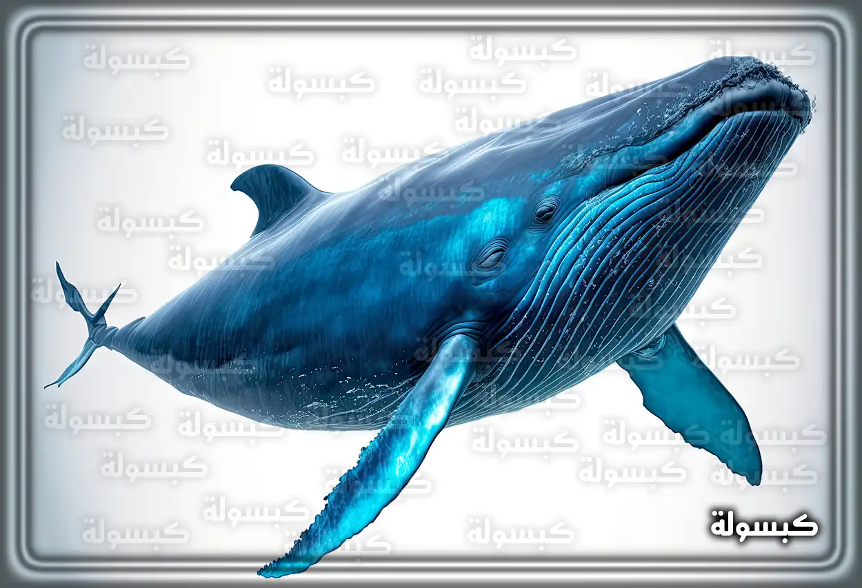 حوت يسبح في المحيط في المنام