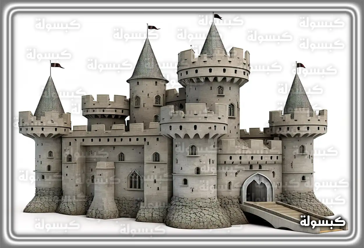 فتاة تنظر إلى قلعة في الحلم