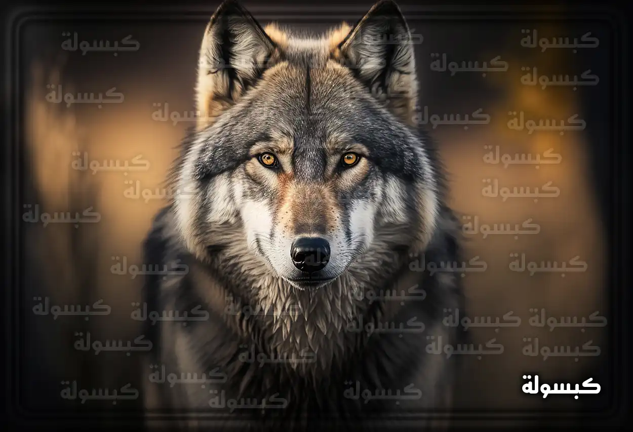 تفسير رؤية حلم الذئب في المنام ذئب ينظر بهدوء في الطبيعة كتفسير لرؤية الذئب للمرأة