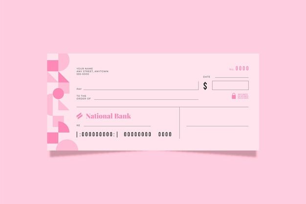 شخص يمسك شيكاً في المنام