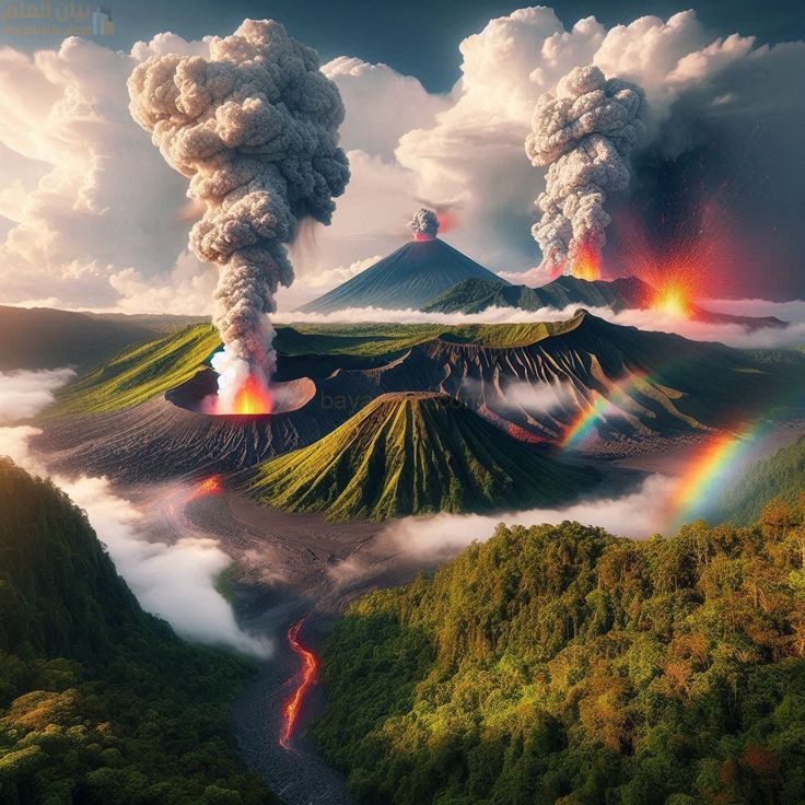 تفسير حلم البركان